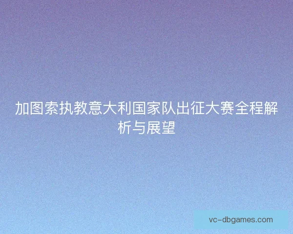 加图索执教意大利国家队出征大赛全程解析与展望 加图索执教意大利国家队出征大赛全程解析与展望